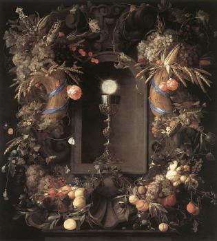 讓 達維德玆 德 希姆 Eucharist in Fruit Wreath